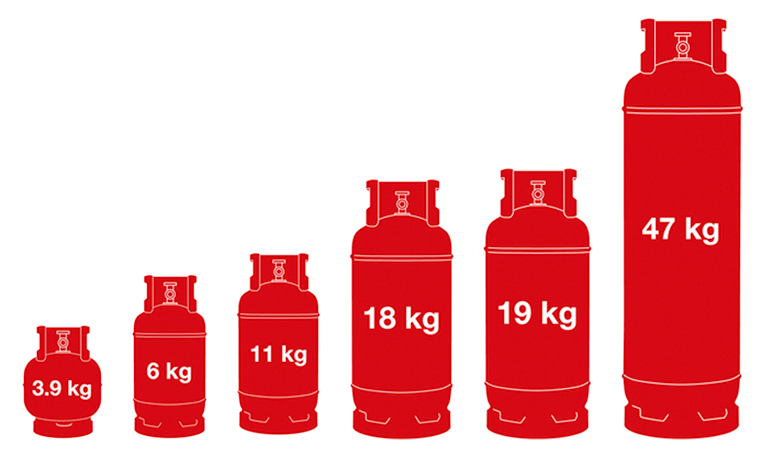 Calor Gas Propane LPG gas bottles